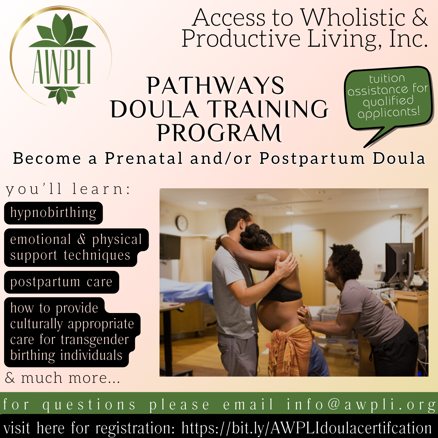 Pathways Doula Training Program – AWPLI